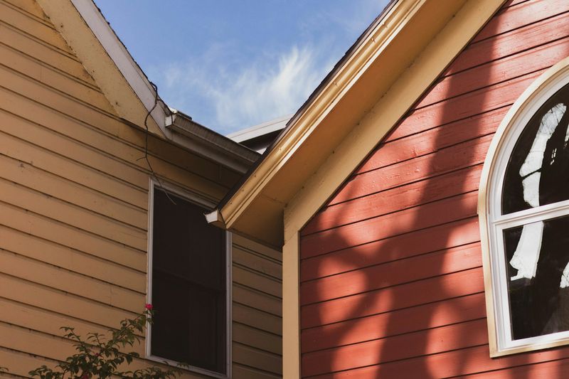 Gutters mounted on a home's fascia and roofline